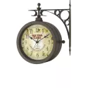 TFA Thermo-Clock drehbare Wanduhr für drinnen und draussen mit Thermometer