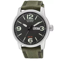 CITIZEN Fliegeruhr TagDatum Eco-Drive Solar Stahl