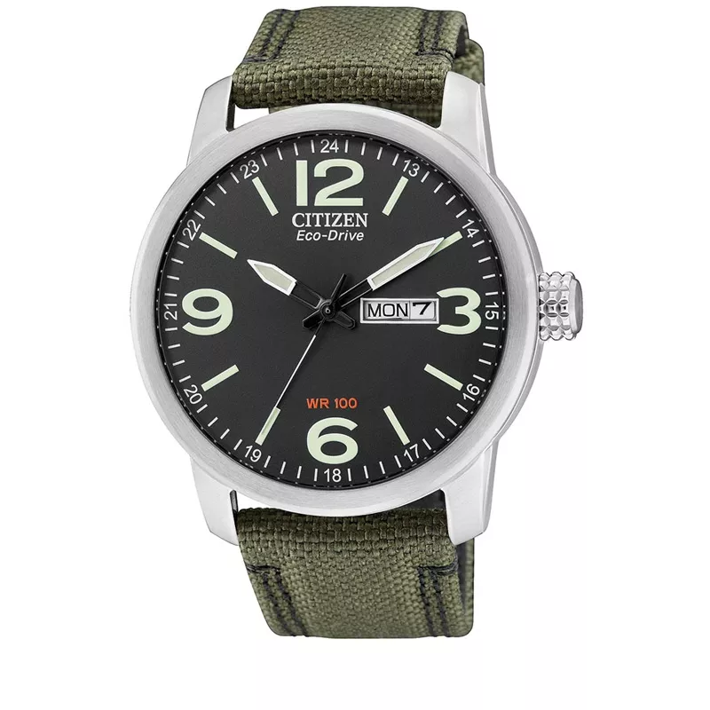 CITIZEN Sport Fliegeruhr, TagDatum, Eco-Drive Solar, Stahl CITIZEN Sport Fliegeruhr, TagDatum, Eco-Drive Solar, Stahl