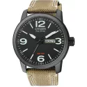 CITIZEN Fliegeruhr TagDatum Eco-Drive Solar Stahl schwarz