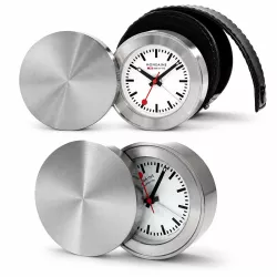 MONDAINE Travel Alarm Clock Reisewecker SBB Bahnhofsuhr