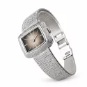 JAQUETGIRARD Silberuhr NOS Handaufzug braun