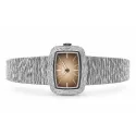 JAQUETGIRARD Silberuhr NOS Handaufzug braun