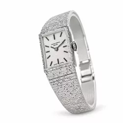 JAQUETGIRARD Silberuhr NOS Handaufzug grau