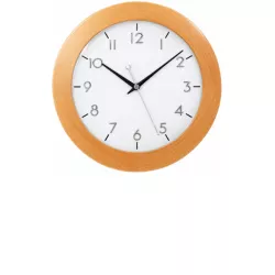 AMS Buchenholz Funkwanduhr 29cm