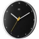 BRAUN Funkwanduhr Bauhaus Silent 23cm schwarz