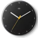 BRAUN Funkwanduhr Bauhaus Silent 23cm schwarz