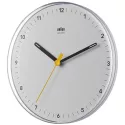 BRAUN Funkwanduhr Bauhaus Silent 23cm weiss