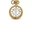 Klassik Anhängeuhr rund vergoldet Zahlen