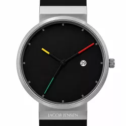 JACOB JENSEN Titanium 35mm Quartzuhr schwarz