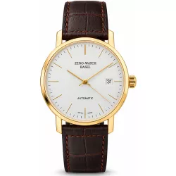 ZENO-WATCH BASEL Bauhaus vergoldete Automatik Uhr