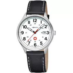 M-WATCH Pilot 41 Swiss Quartzuhr weiss