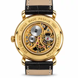 ZENO-WATCH BASEL Skelett Handaufzuguhr vergoldet