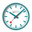 MONDAINE Wall Clock SBB Bahnhofswanduhr Stop2Go WiFi grün