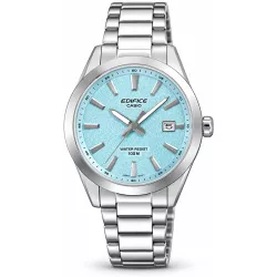 CASIO Edifice Analog 40mm Edelstahluhr eisblau