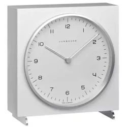Junghans MAX BILL Tischuhr Zahlen Funk weiss