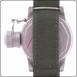 ZWB Navy Vintage Military Handaufzuguhr grosser Überkrone schwarz