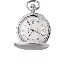 Klassik Taschenuhr Quartz klein chrom