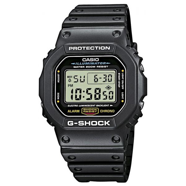 G-SHOCK Retro Timecatcher, LCD Digitaluhr, schwarz