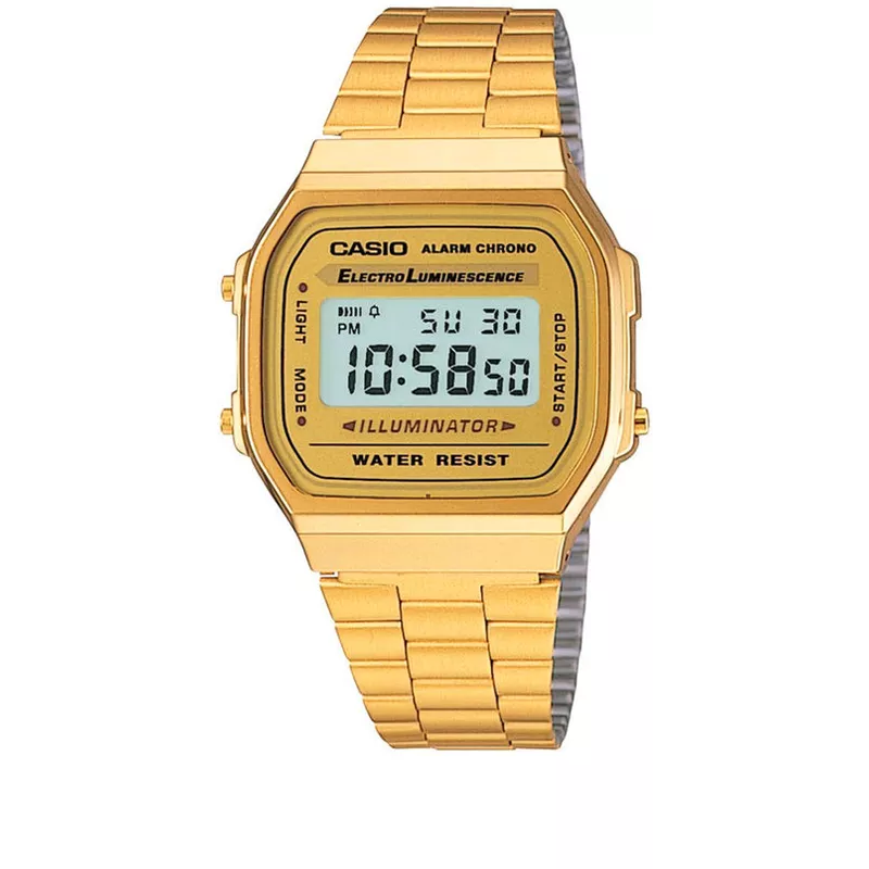 CASIO Vintage LCD Digitaluhr Iconic Illuminator gold