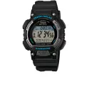 CASIO Solar LCD Illuminator Sportuhr klein schwarz-blau