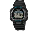 CASIO Solar LCD Illuminator Sportuhr klein schwarz-blau