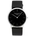 ZENO-WATCH BASEL Bauhaus XL Quartzuhr schwarz