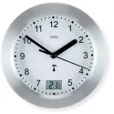AMS Funk Tisch- Wanduhr Baduhr Thermometer 17cm