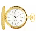 Klassik Taschenuhr Quartz Demisavonette gold