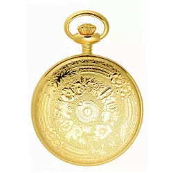 Klassik Taschenuhr Quartz Demisavonette gold