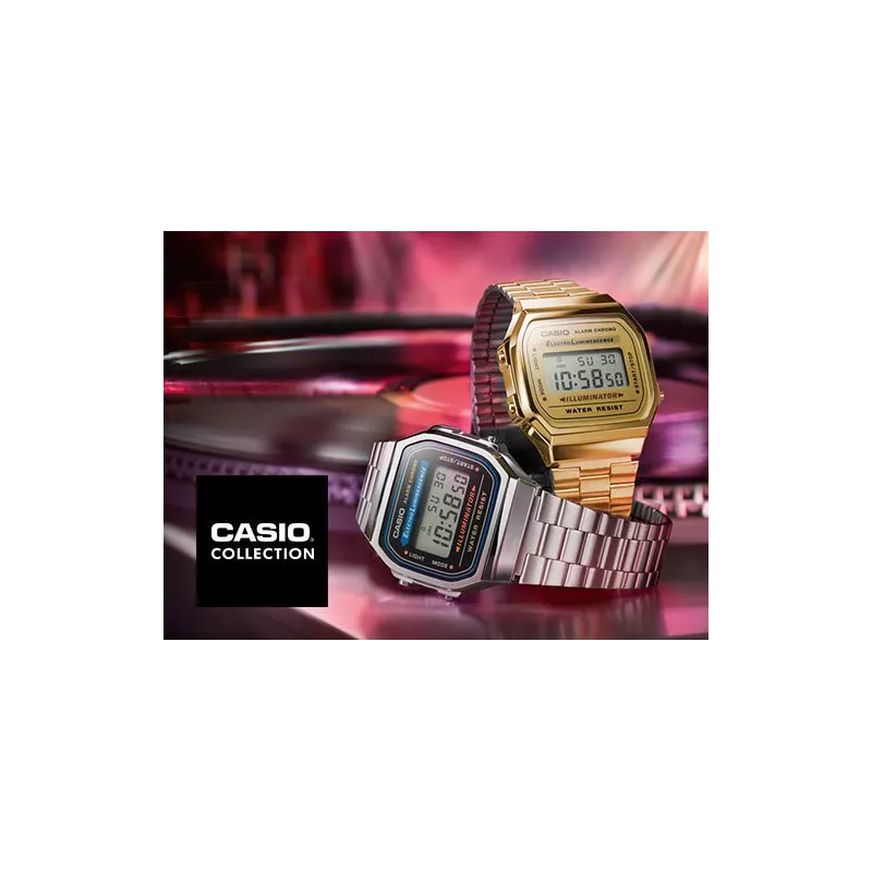 CASIO Vintage LCD Digitaluhr Iconic Illuminator gold