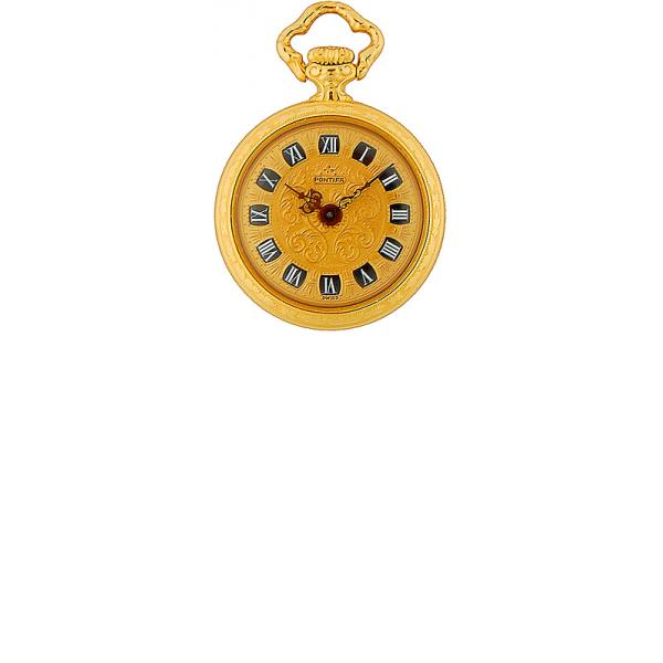 Retro Anhängeuhr Handaufzug, De Luxe Gold Retro Anhängeuhr Handaufzug, De Luxe Gold