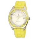 RENDEX Lady Fashion Sport Quartzuhr Edelstahl gelb