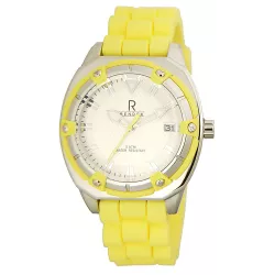 RENDEX Lady Fashion Sport Quartzuhr Edelstahl gelb