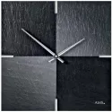 AMS Schiefer Wanduhr Vaerst Airbrush Design schwarz