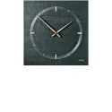 AMS Schiefer Wanduhr Vaerst Airbrush Design gold
