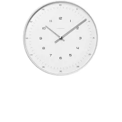 Junghans MAX BILL Wanduhr Zahlen Silent Quartz gross
