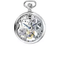 Skelett Taschenuhr Handaufzug chrom