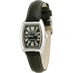 ZENO-WATCH BASEL Tonneau Lady Automatik Uhr Art-Dco schwarz
