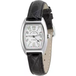ZENO-WATCH BASEL Tonneau Lady Automatik Uhr Art-Dco weiss