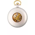 Skelett Taschenuhr Handaufzug grau