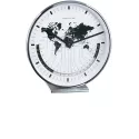 HERMLE Buffalo II Silent Quartz Tischuhr mit Weltzeitanzeige