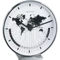 HERMLE Buffalo II Silent Quartz Tischuhr mit Weltzeitanzeige