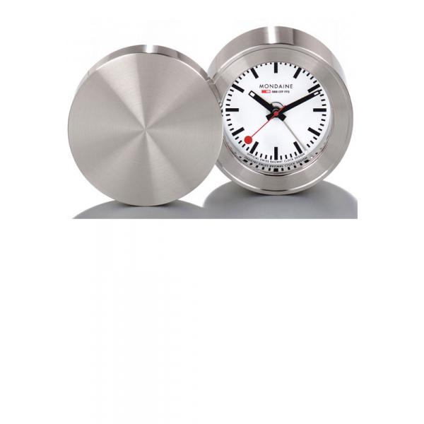 MONDAINE Travel Alarm Clock, Reisewecker, SBB Bahnhofsuhr