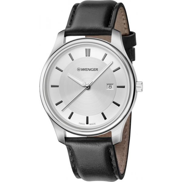 WENGER City Classic 43 Quartz, Edelstahl, grau WENGER City Classic 43 Quartz, Edelstahl, grau
