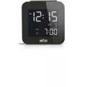 BRAUN Funkwecker LCD digital klein schwarz