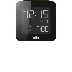 BRAUN Funkwecker LCD digital gross schwarz