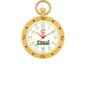 Ethno Taschenuhr Quartz SWISS FOLKLOR Alpaufzug klein weiss
