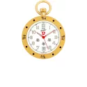 Ethno Taschenuhr Quartz SWISS FOLKLOR Edelweiss klein weiss