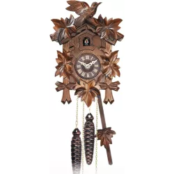 Kuckucksuhr Black Forest Holz Wanduhr mechanisch 24cm